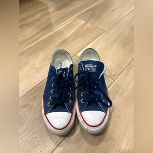 Converse all star low top blue sneaker